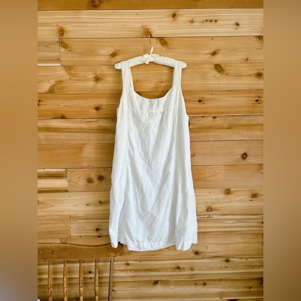 ❗️SOLD❗️J. Jill White Linen Dress